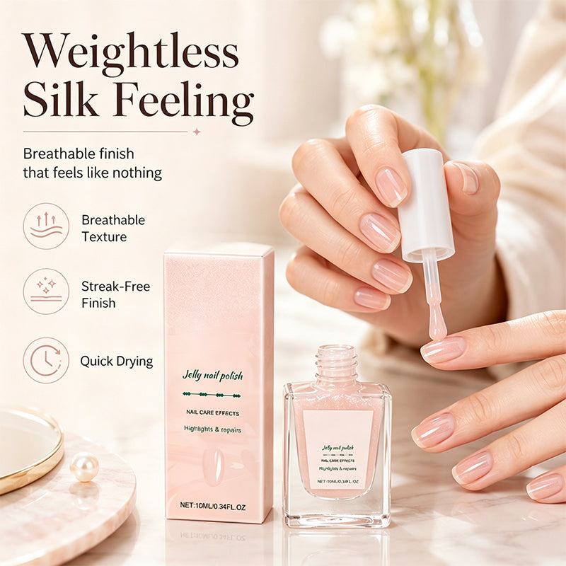 Vernis à ongles soin flouteur mat à base d'eau