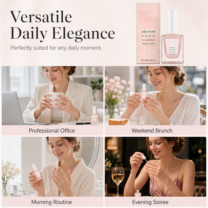 Vernis à ongles soin flouteur mat à base d'eau