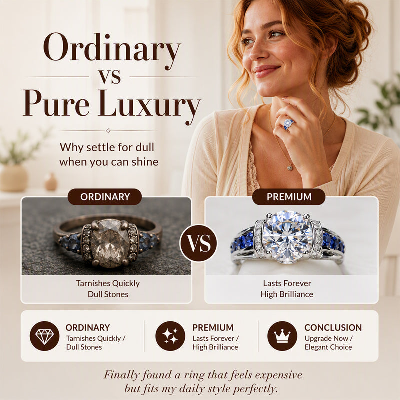Elegante anello cocktail in zirconia cubica