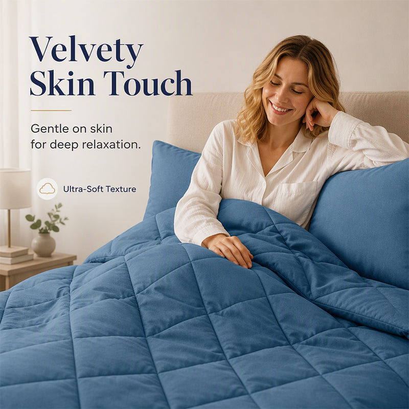 Ensemble de couette matelassée en microfibre | Garnissage uniformément réparti