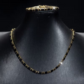 Parure de bijoux scintillante pour hommes