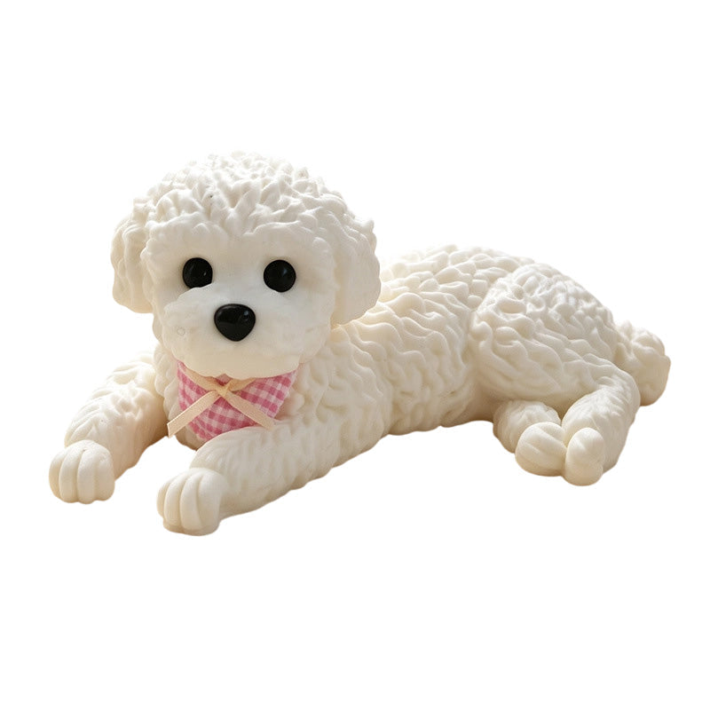 Schattig knuffelbaar teddyhondje als stressverlichtend speelgoed