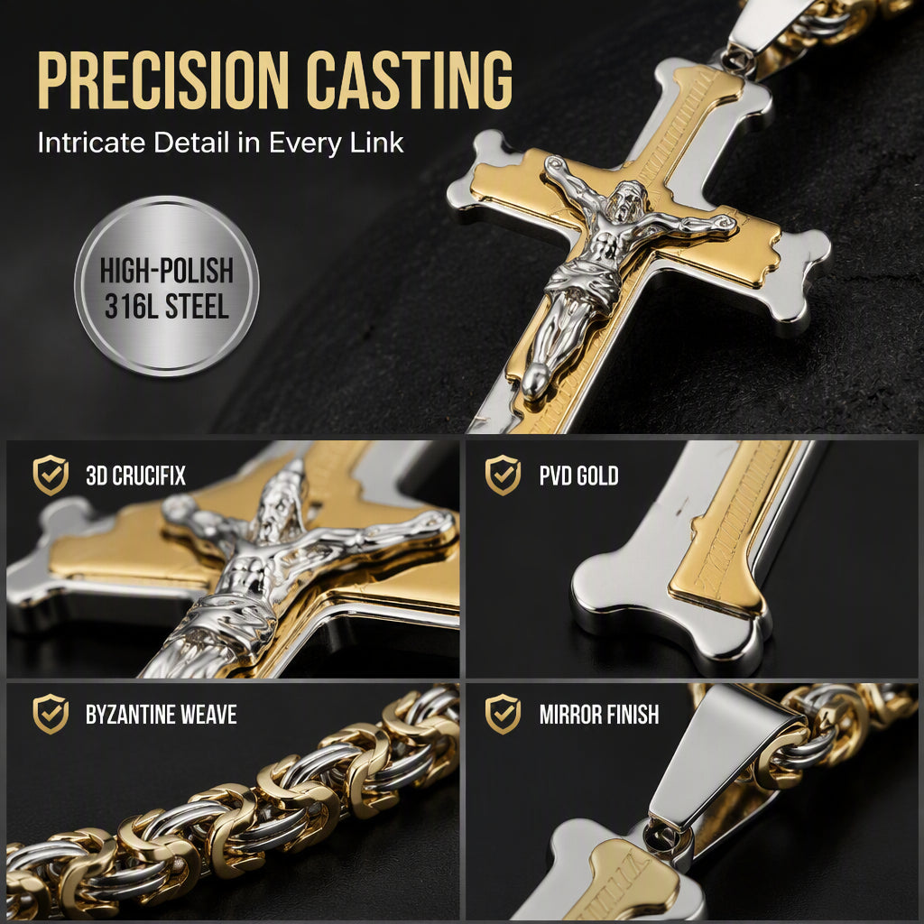 Collier à pendentif croix imposant 2026