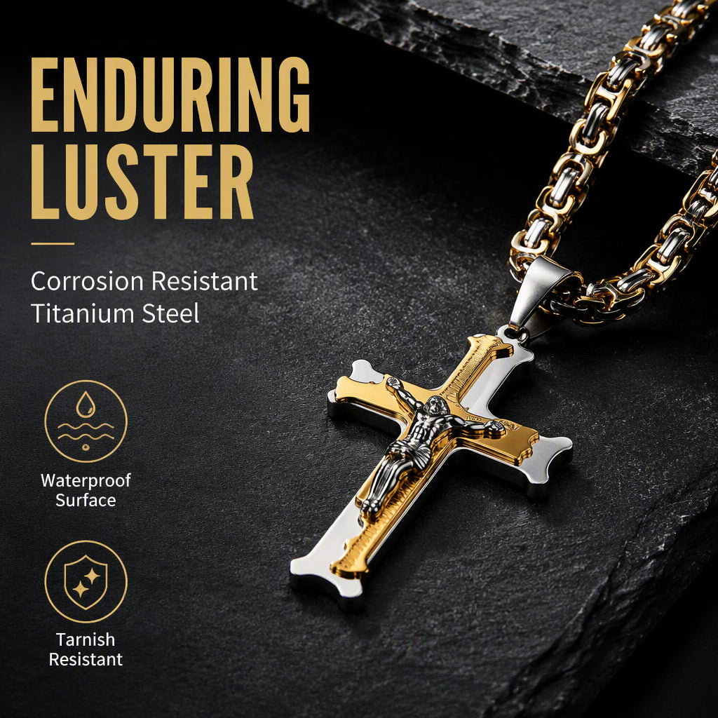 Collier à pendentif croix imposant 2026