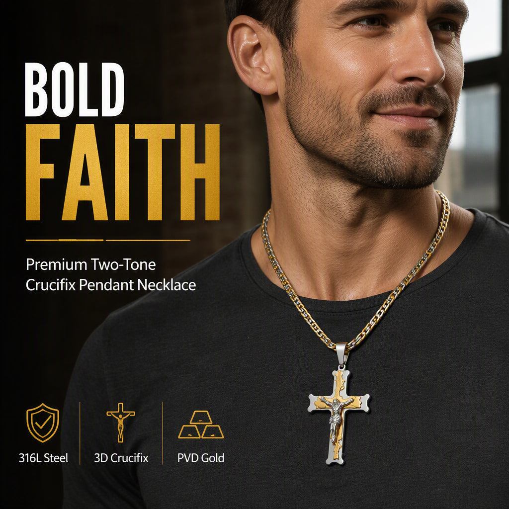 Collier à pendentif croix imposant 2026