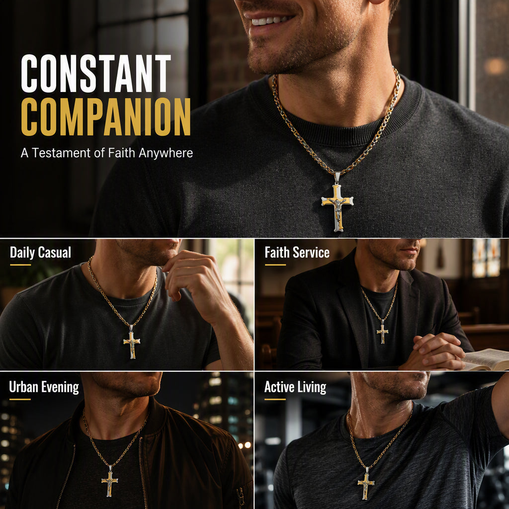 Collier à pendentif croix imposant 2026