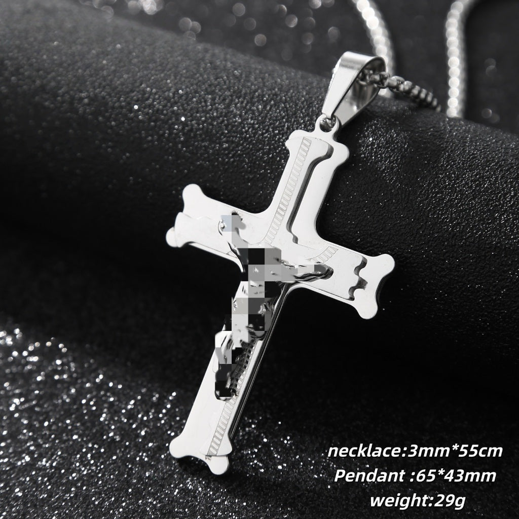 Collier à pendentif croix imposant 2026