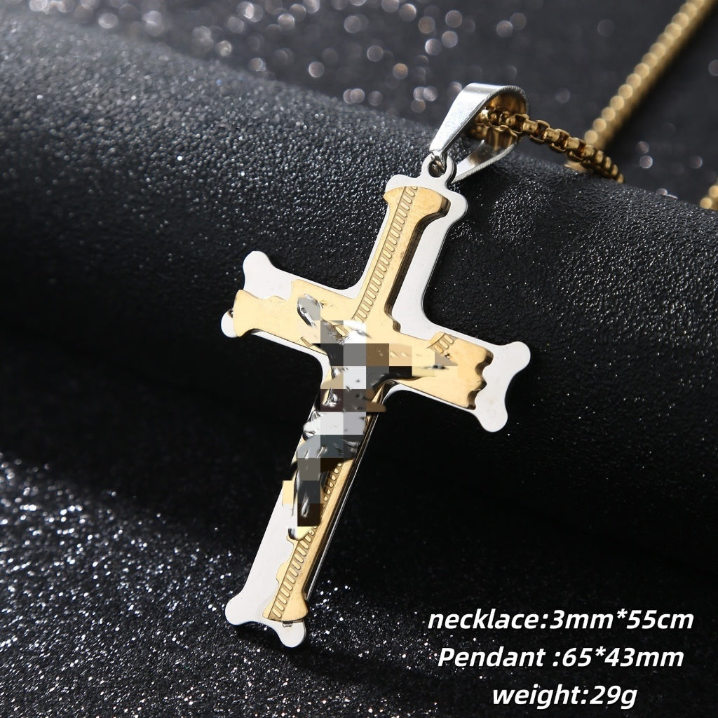 2026 Bold Cross Pendant Necklace