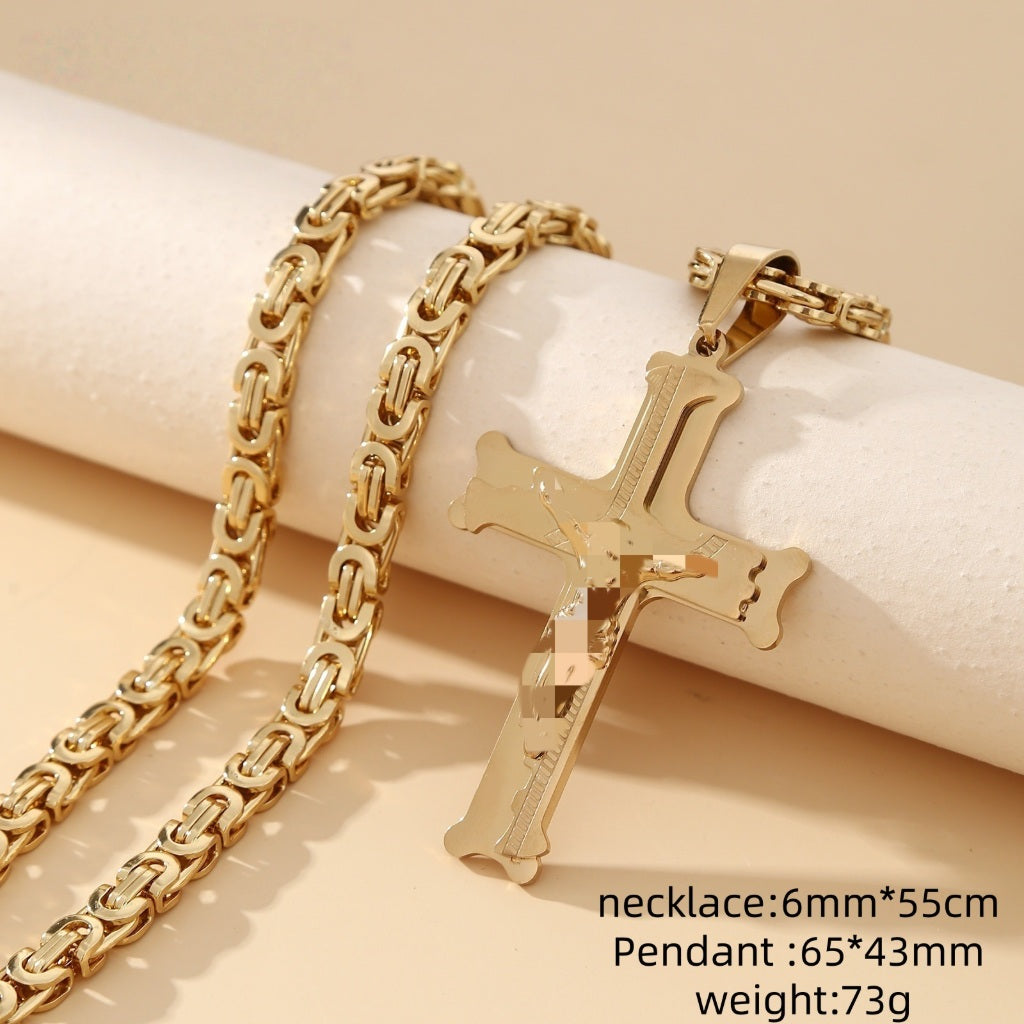 2026 Bold Cross Pendant Necklace