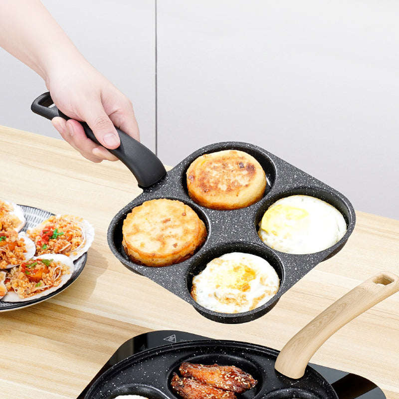 Sartén antiadherente para desayunos de 4 cavidades