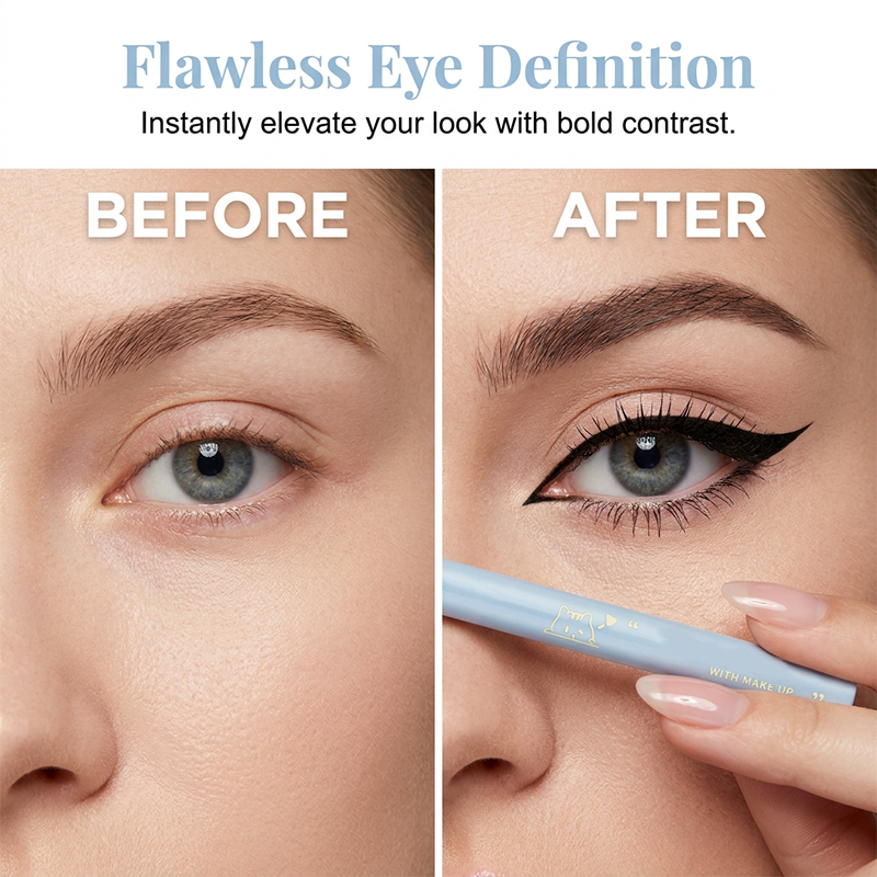 Matita per eyeliner sottile, impermeabile e anti-sbavatura per il trucco occhi