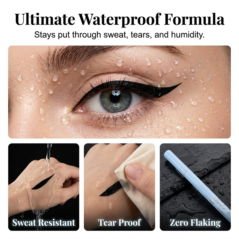 Matita per eyeliner sottile, impermeabile e anti-sbavatura per il trucco occhi
