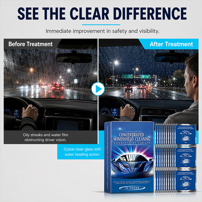 Free Car Windshield Cleaning Effervescent Tablets