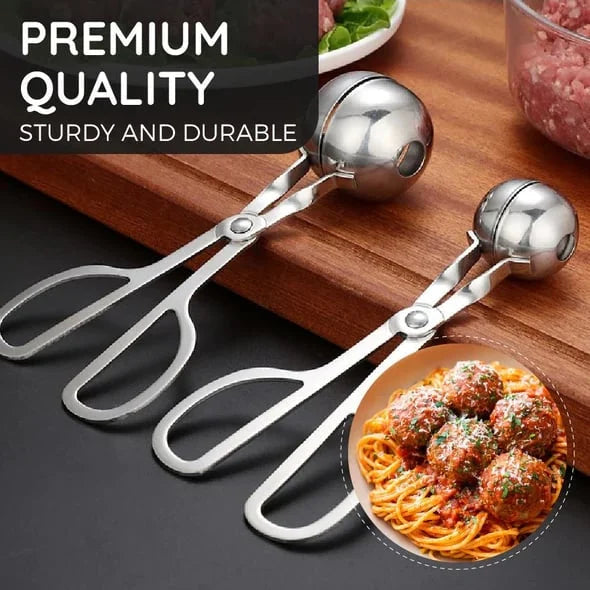 Stainless Steel Meatball Maker ¨C 304 Food-Grade Steel, Non-Stick Smooth Surface & One-Press Design