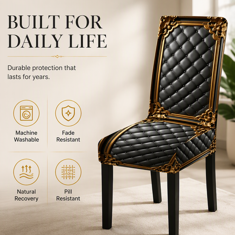 Housse de chaise extensible lavable