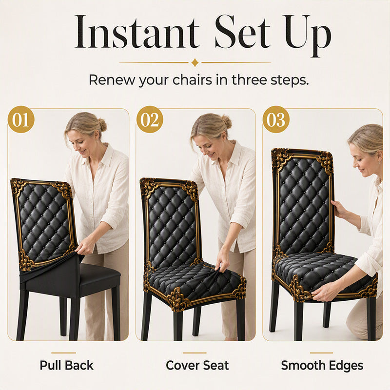 Housse de chaise extensible lavable