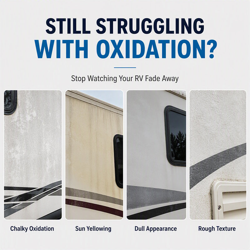 RV Fiberglass Gloss Oil Shine Restorer ¨C UV©\Protective, Easy©\Apply, Long©\Lasting
