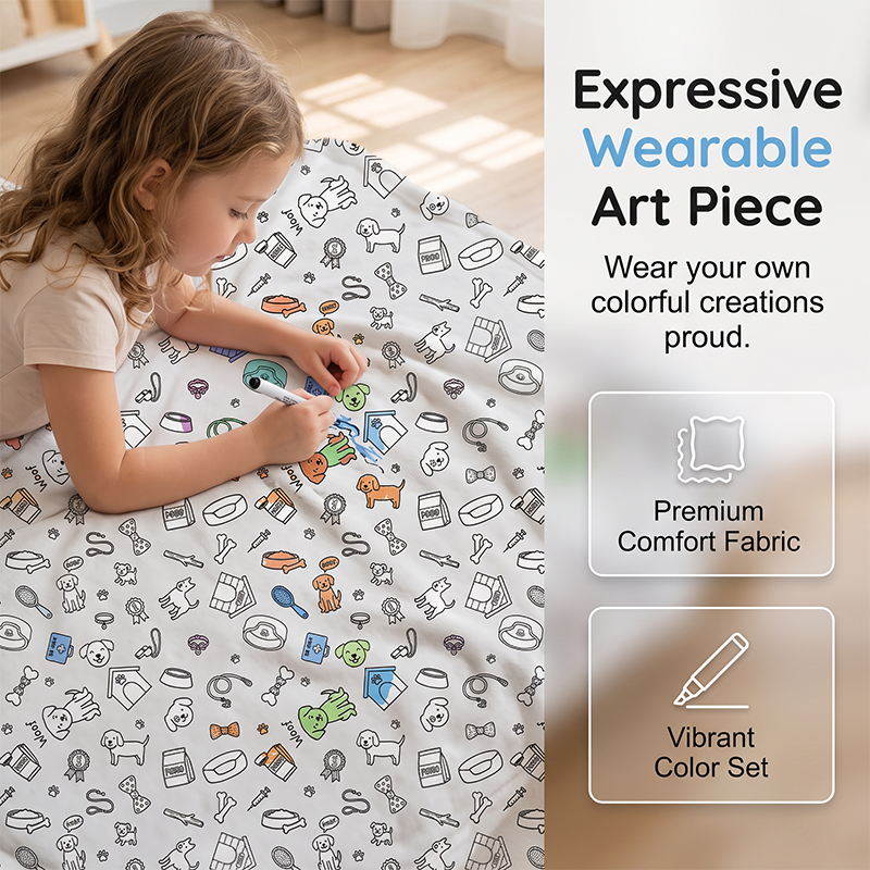 Color & Cuddle Instantly No-Fade Washable DIY Blanket Kit