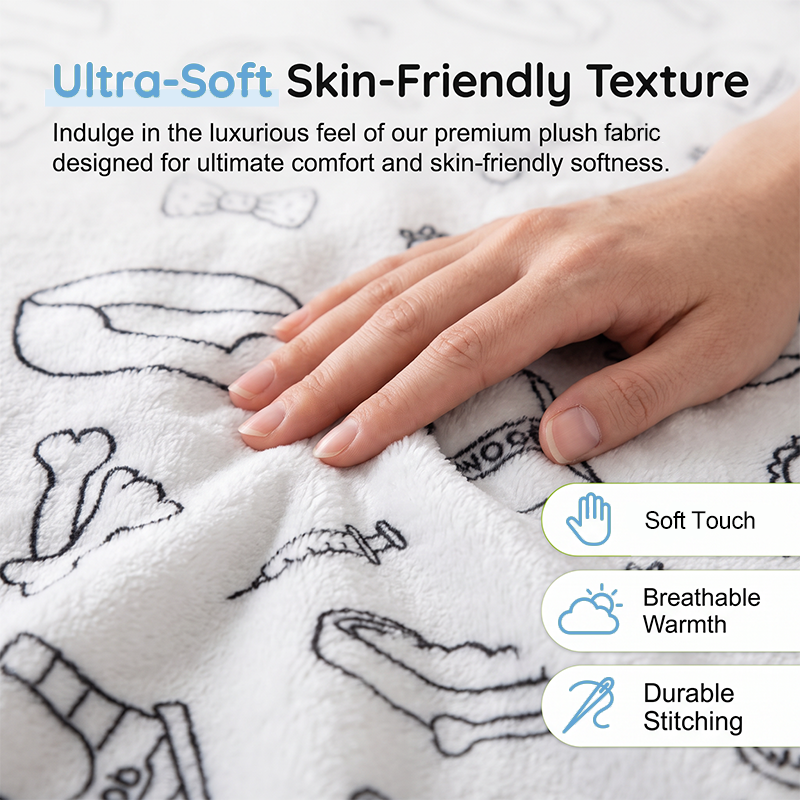 Color & Cuddle Instantly No-Fade Washable DIY Blanket Kit
