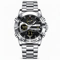 Reloj deportivo multifuncional, impermeable y casual de negocios para hombre