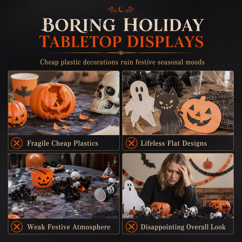 Figura de esqueleto de resina con temática de Halloween y gesto de corazón con las manos, recién llegada, para decorar el hogar, el dormitorio o el escritorio