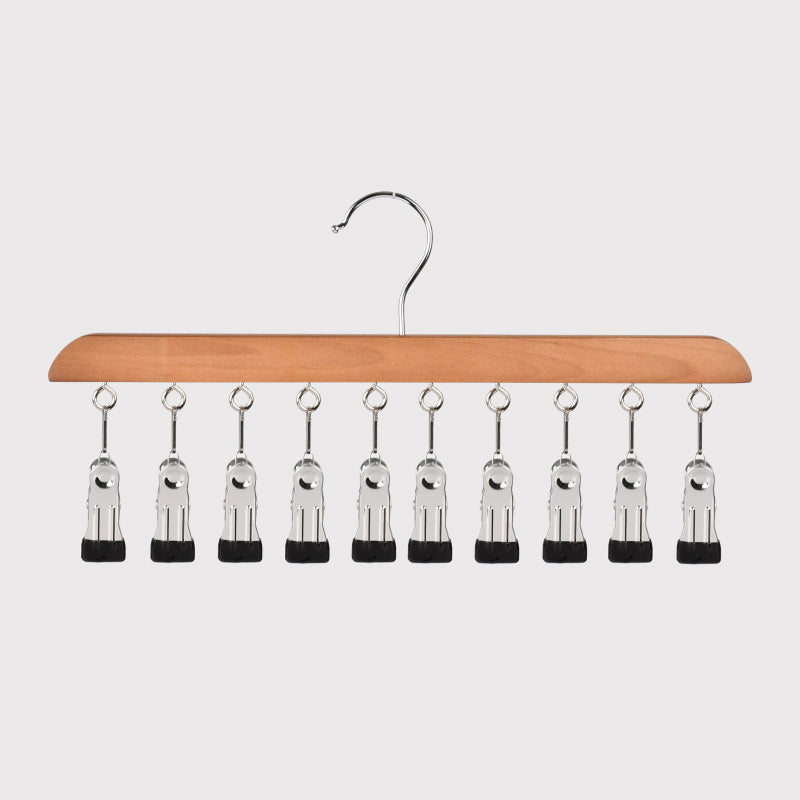Organizza istantaneamente 10 capi - Organizer in legno antiscivolo con clip multiple