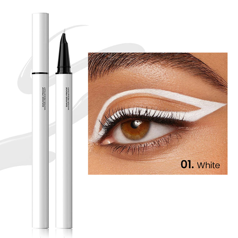 Waterproof, langhoudende vloeibare eyeliner in 12 kleuren