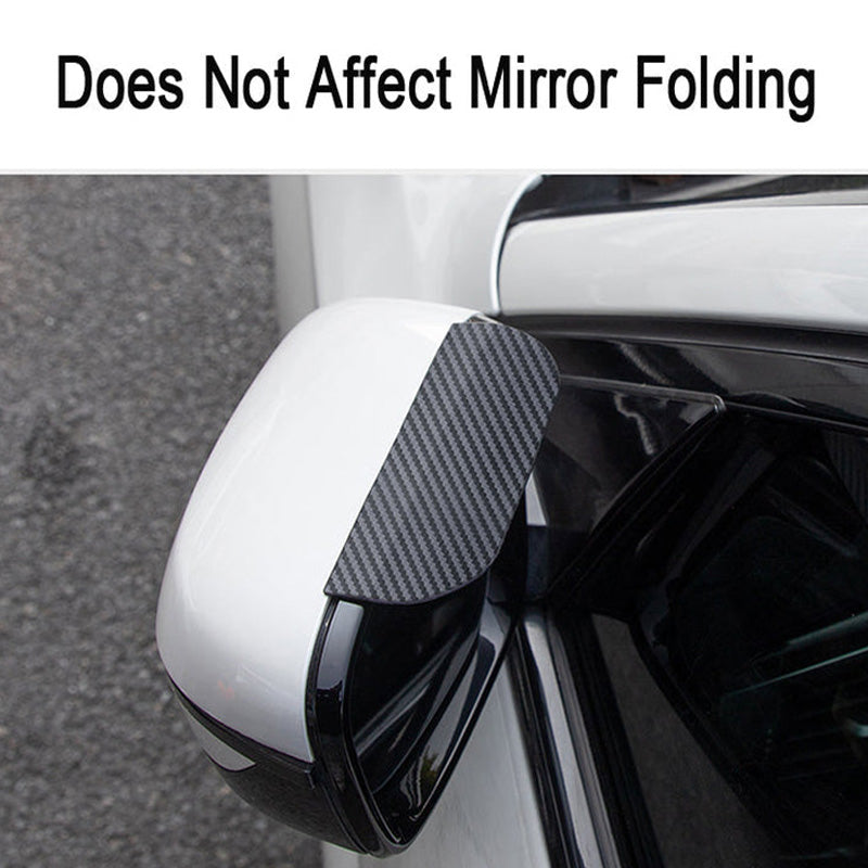 Gratuito Nuovo deflettore antipioggia in fibra di carbonio - Design ultraleggero e resistente con supporti universali per auto/moto