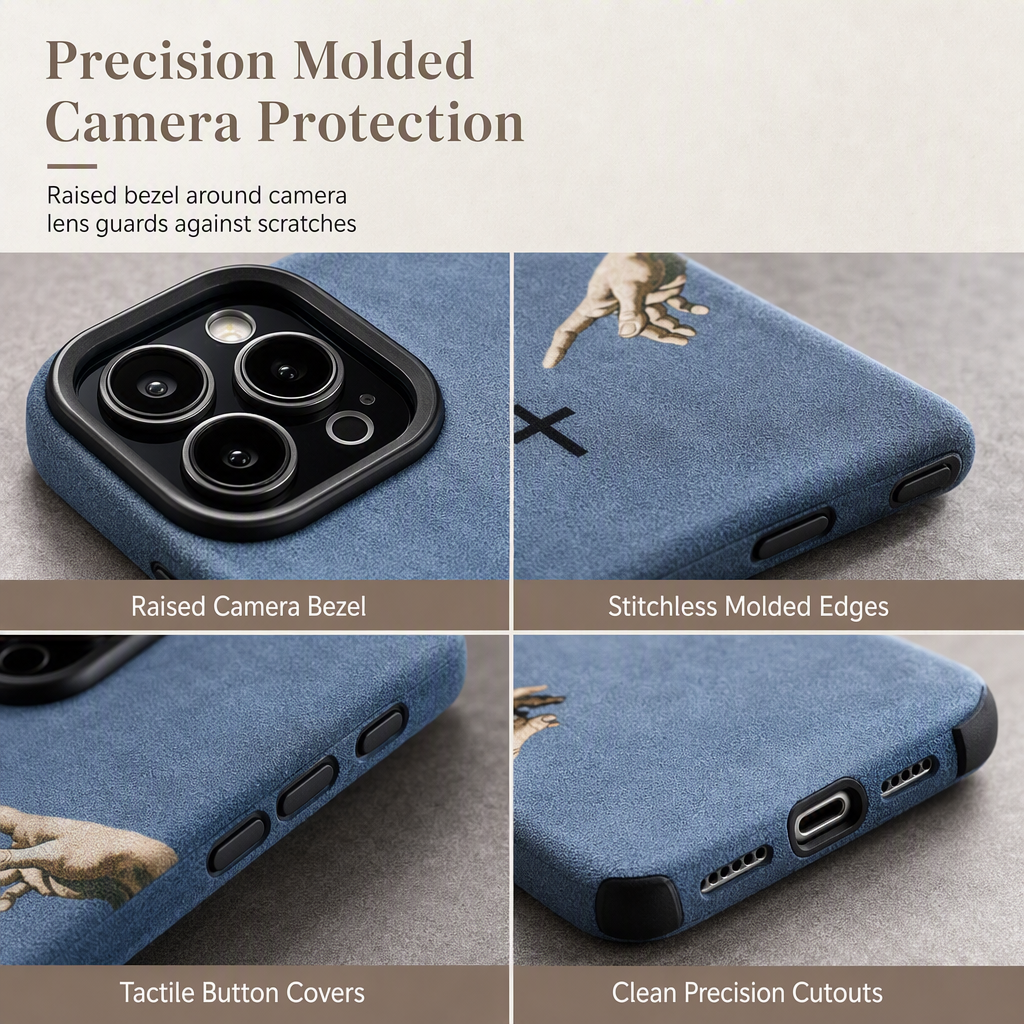 Premium Suede Shockproof Protective Phone Case