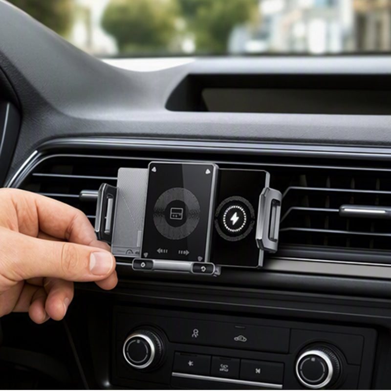 Support pliable de chargeur sans fil pour voiture
