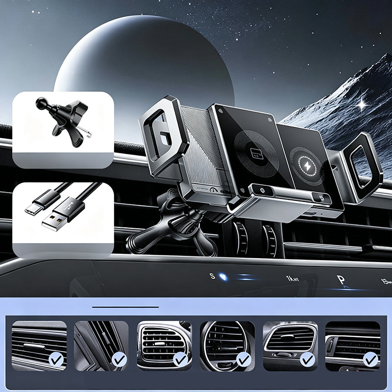 Foldable Car Wireless Charger Mount