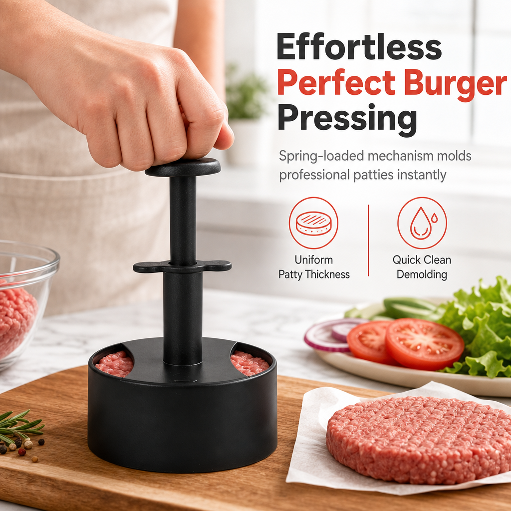 Stampo rotondo omaggio per hamburger e preparazione di polpette