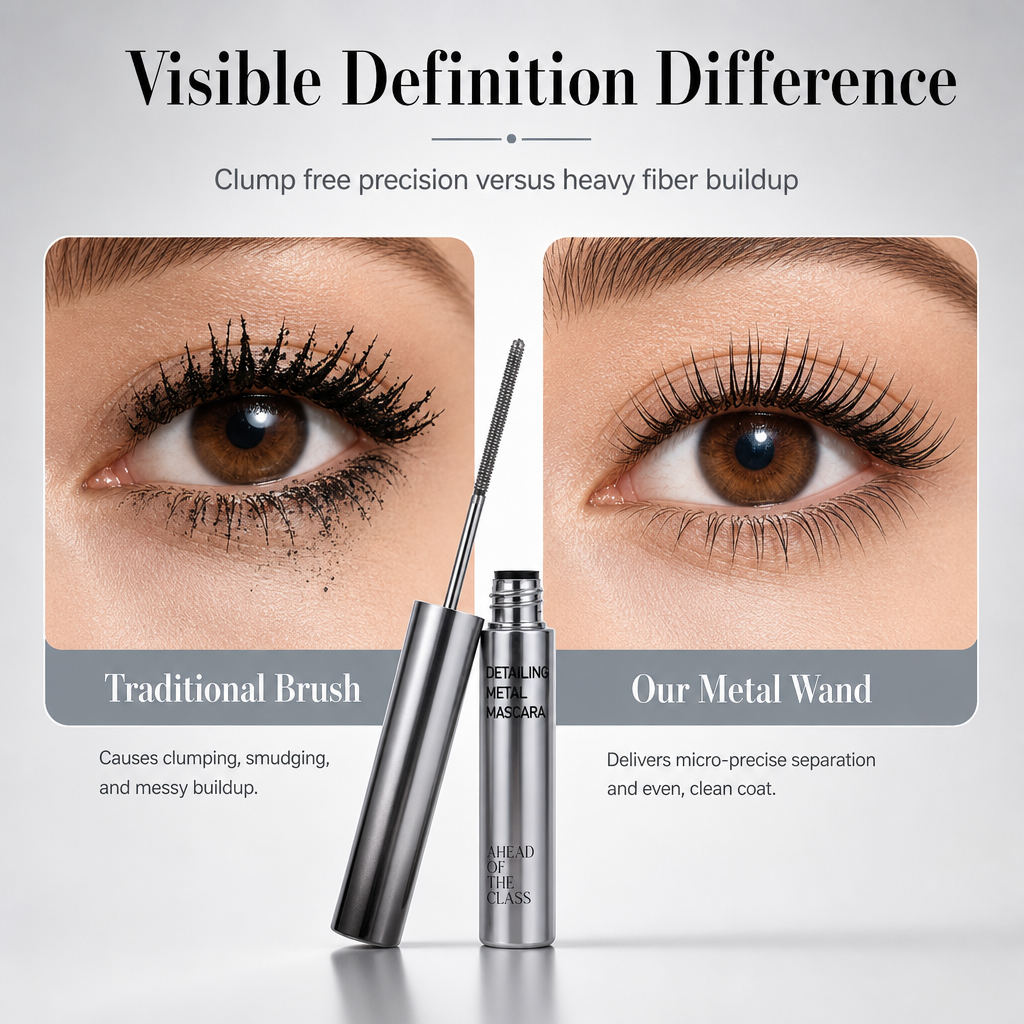 Waterproof and Sweatproof Mascara for Long Lasting Lengthening and Curling Smudge Proof Eye Makeup