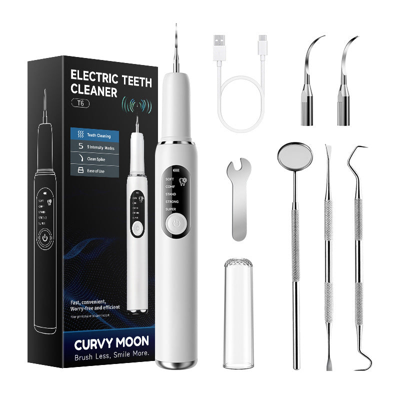 Kit portable de nettoyage ultrasonique des dents et d’élimination du tartre