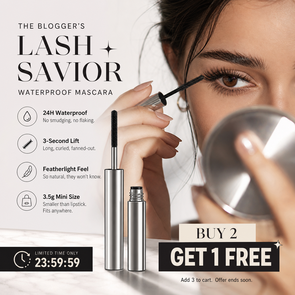 Free Waterproof Curling & Lengthening Mascara